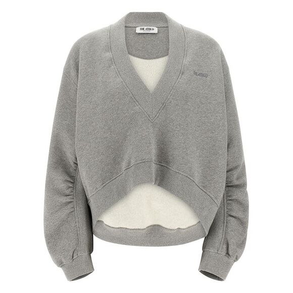 The Attico Sweaters - The Attico Gray Cotton Women's Sweatshirt
